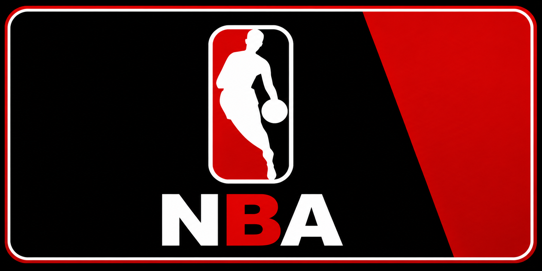 NuFu TV NBA live basketball streaming with basketball icon on red and black background