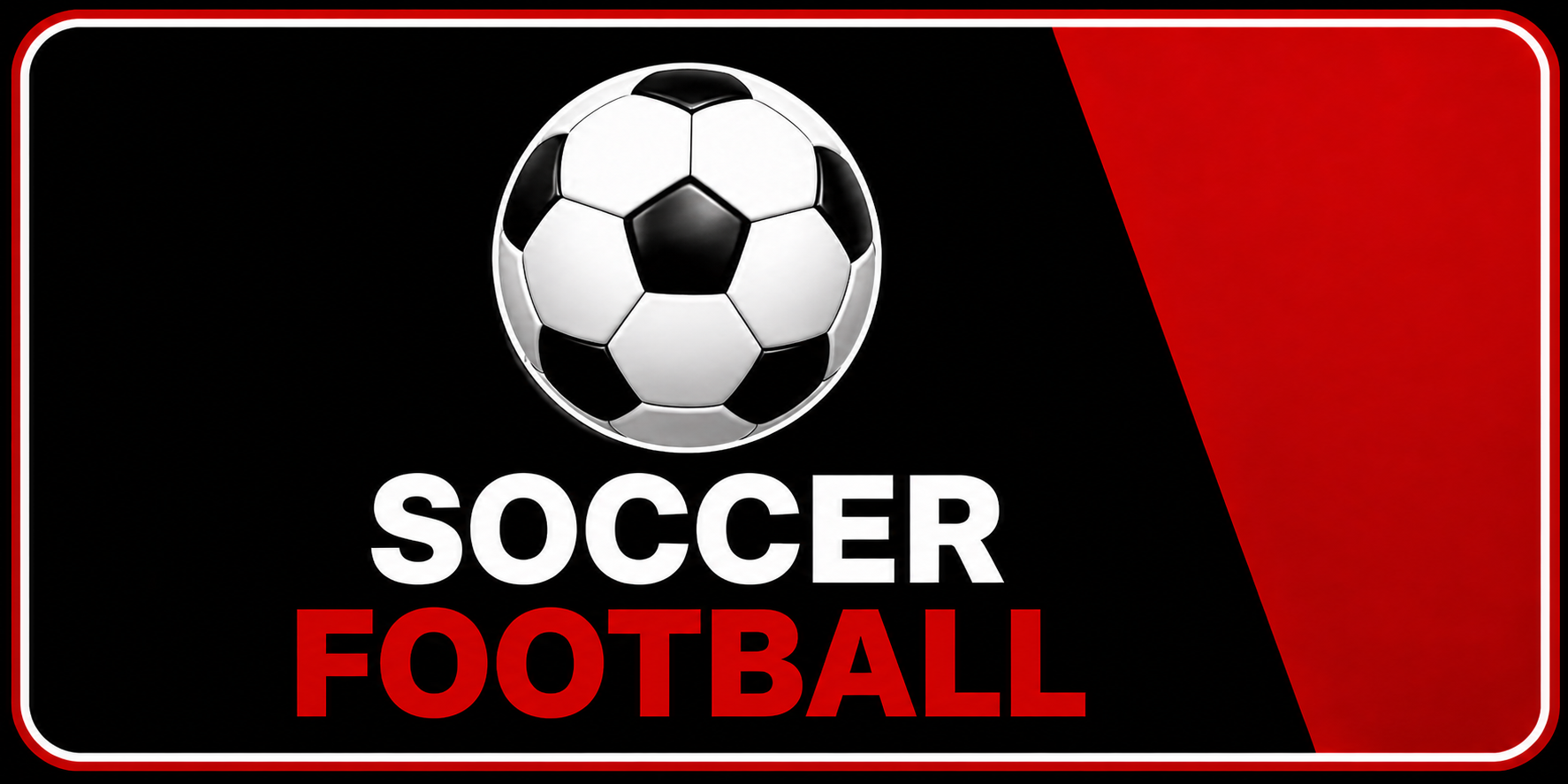 NuFu TV soccer and football live streaming with soccer ball icon on red and black background